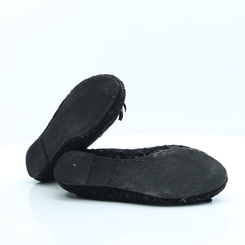 Primark Womens Black Polyester Ballet Flat UK 5 EUR 38 US 7