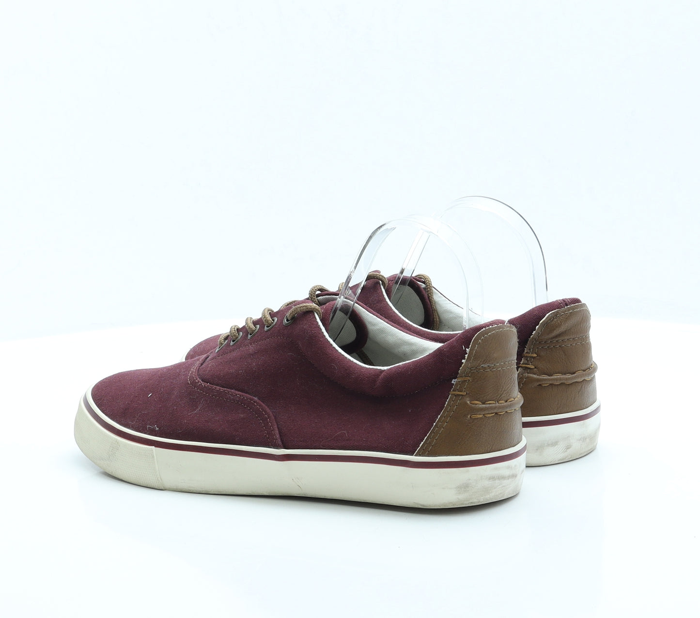 North Coast Mens Red Fabric Trainer UK 8