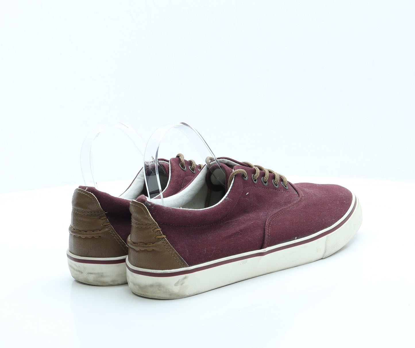 North Coast Mens Red Fabric Trainer UK 8