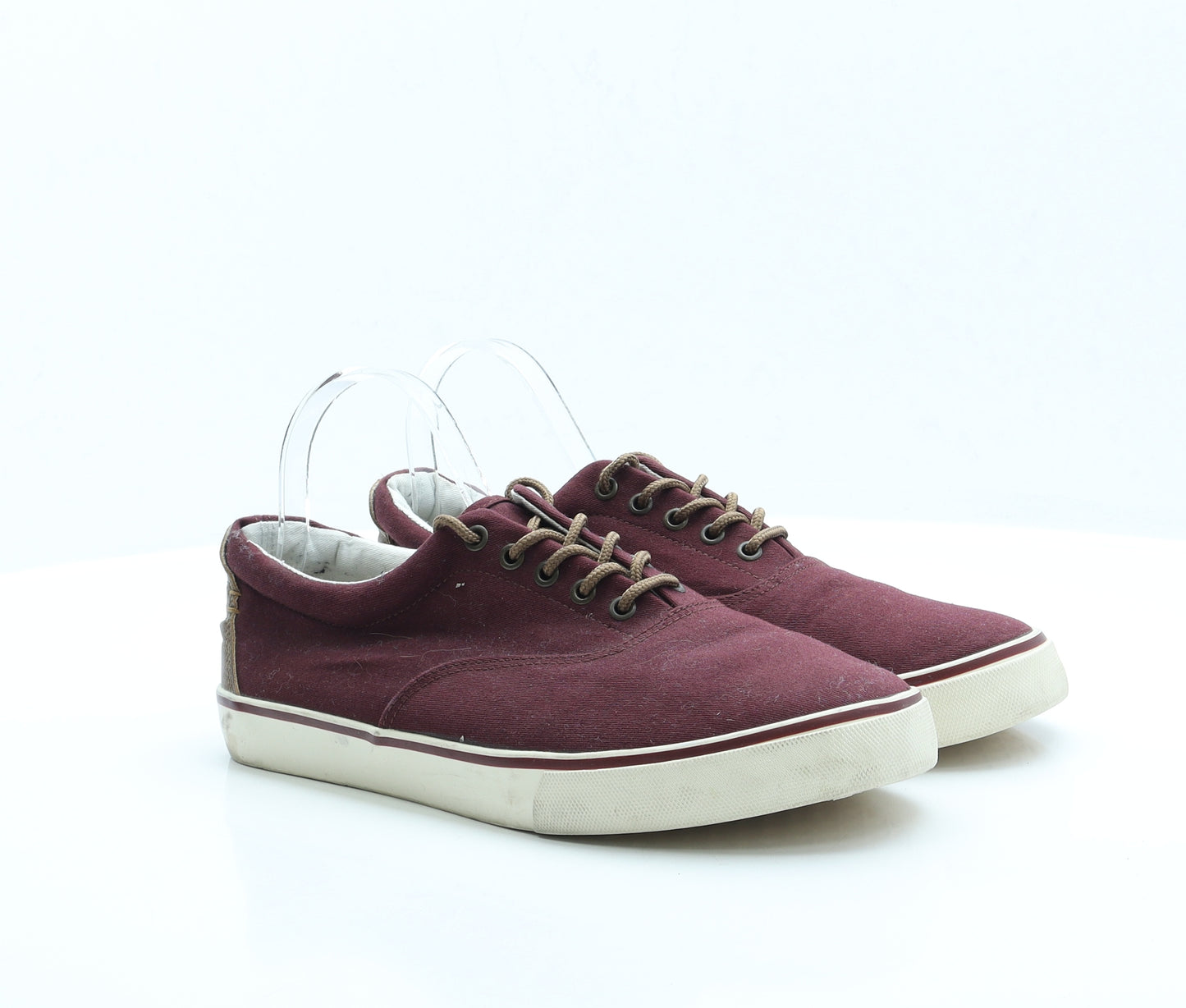 North Coast Mens Red Fabric Trainer UK 8