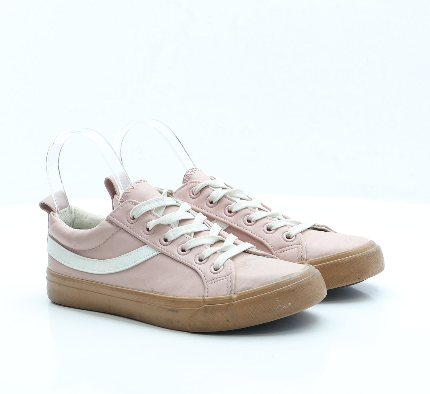 Primark Womens Pink Polyester Trainer UK 4 EUR 37 US 6