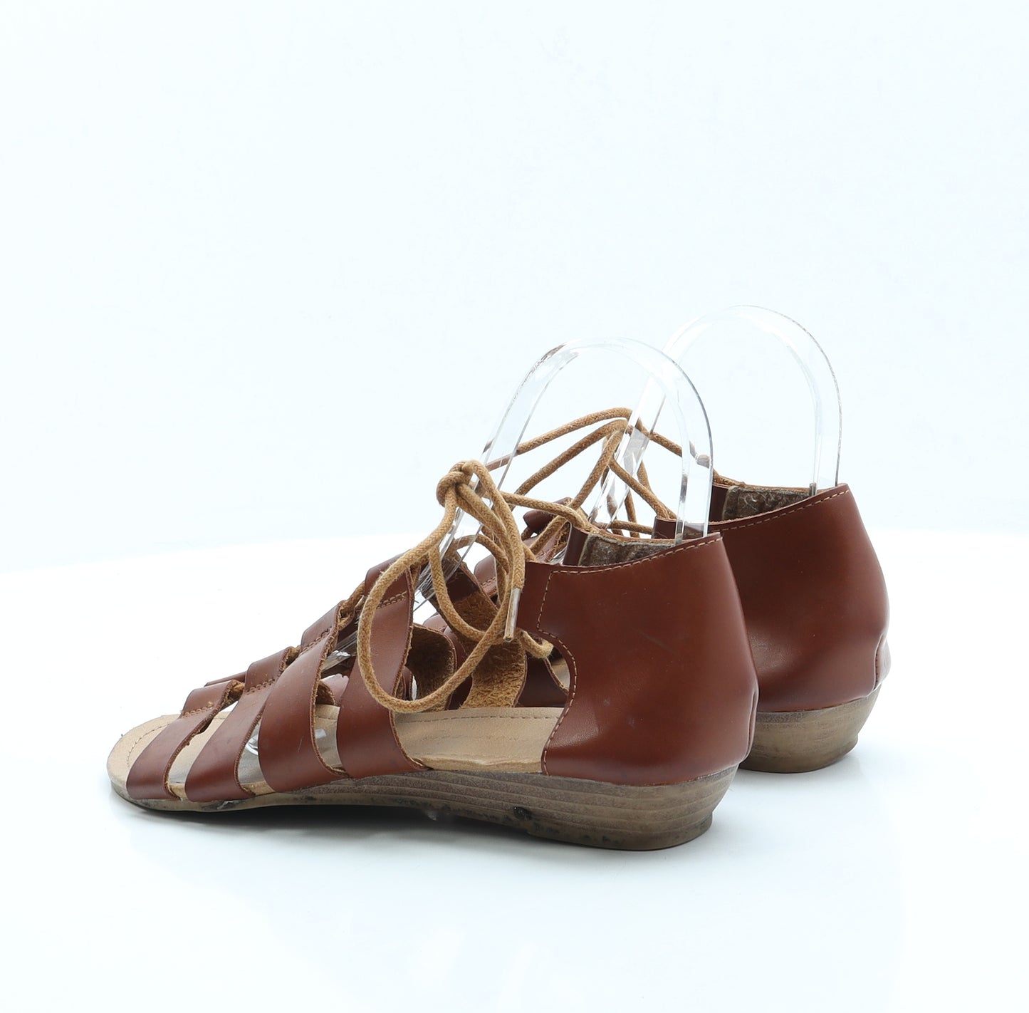 Atmosphere Womens Brown Faux Leather Gladiator Heel UK 5 EUR 38