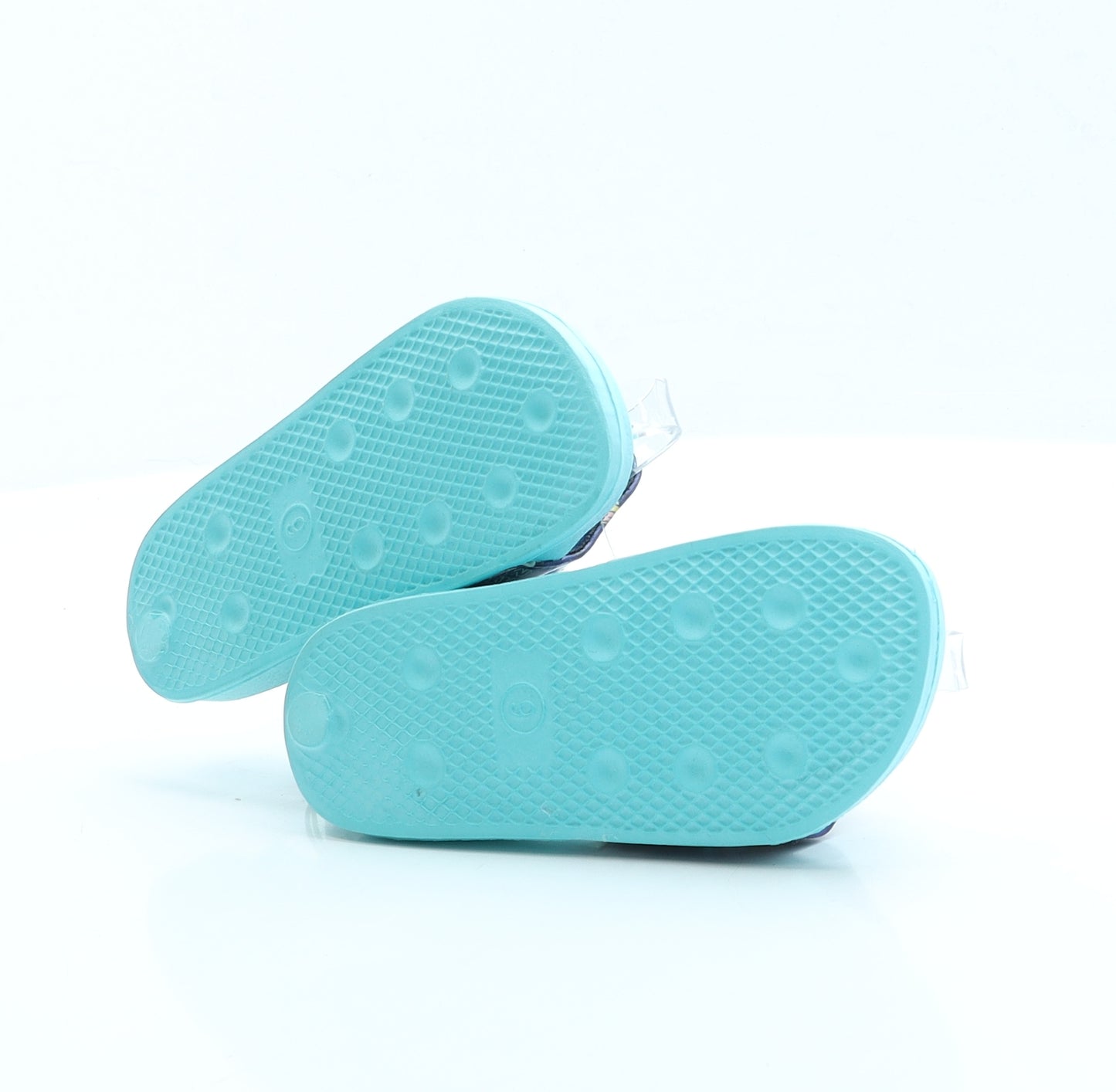 George Boys Blue Geometric Rubber Slip On Sandal UK 9 EUR 27 - Mickey Mouse