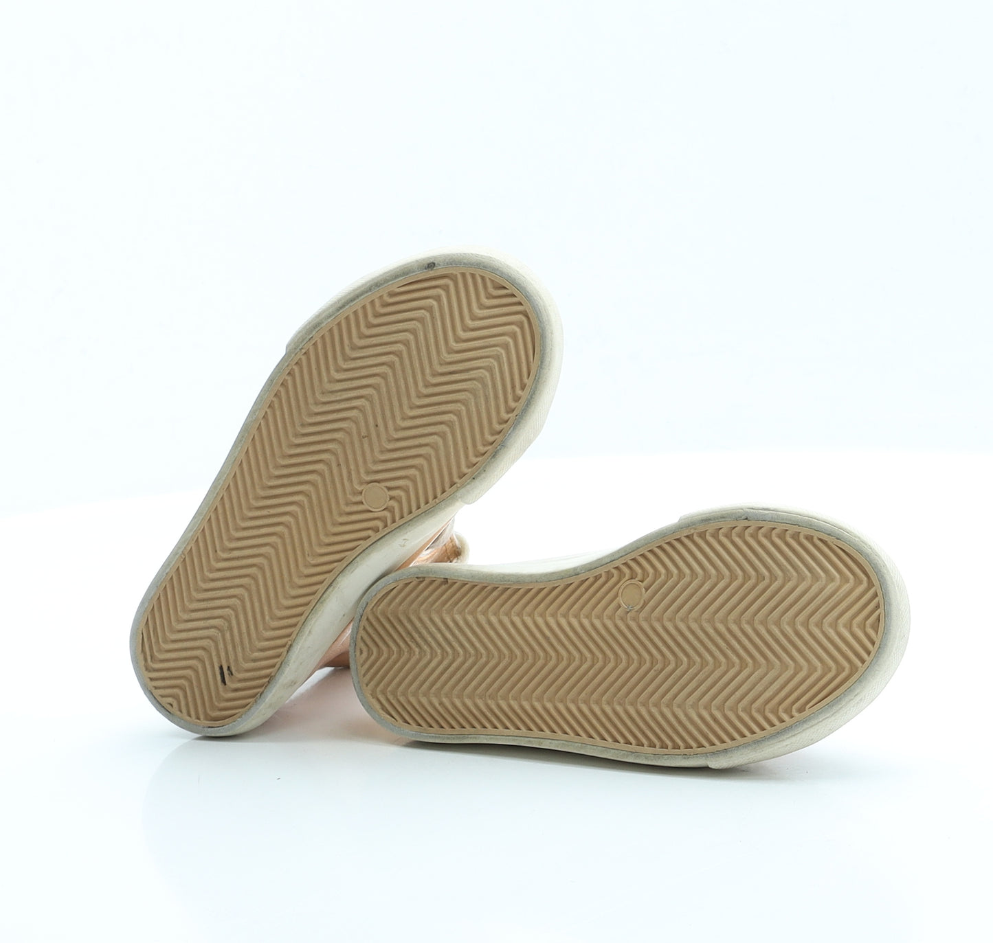 Primark Girls Gold Polyester Trainer UK 9 EUR 27 US 10