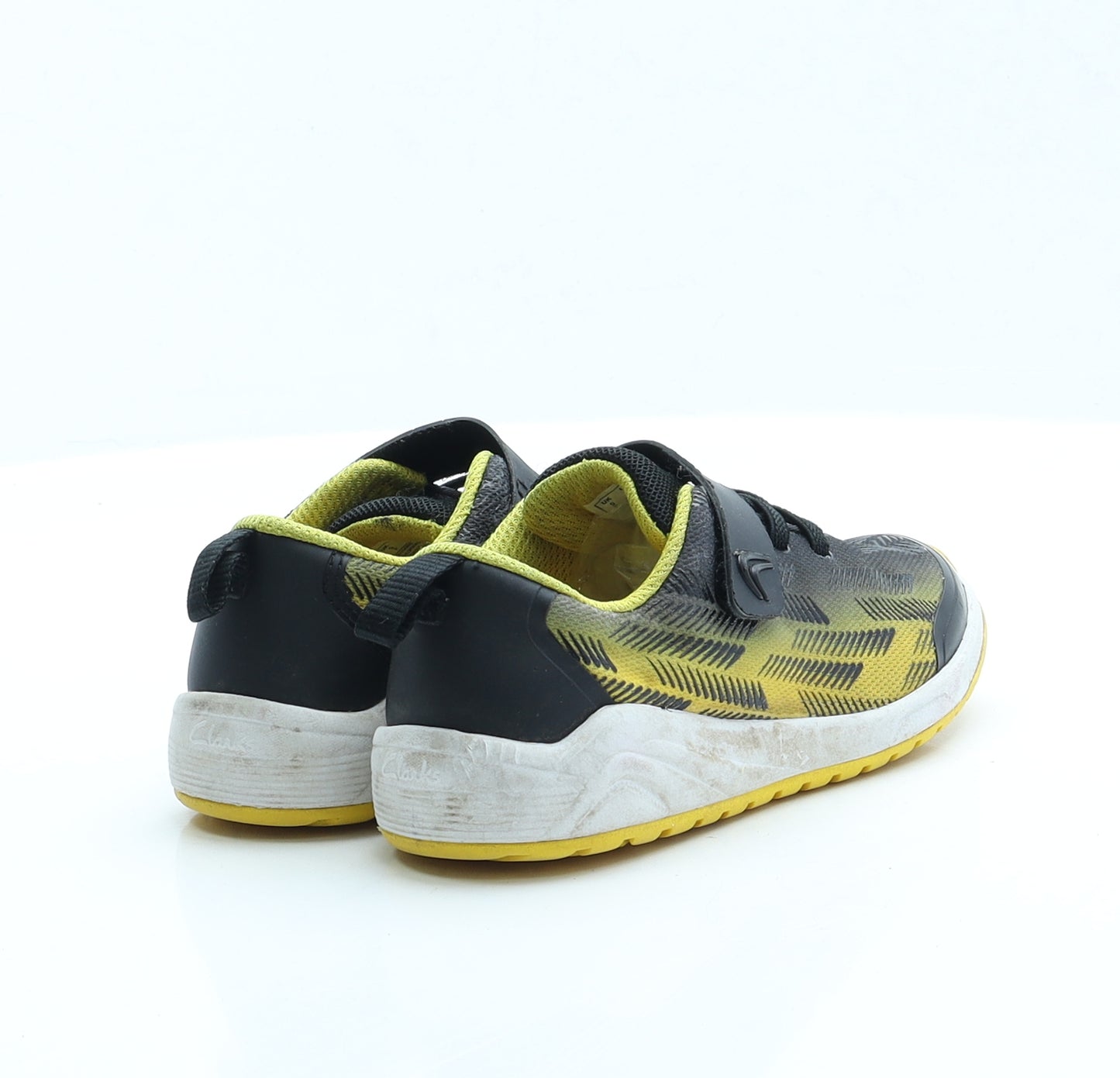 Clarks Boys Yellow Polyester Trainer UK 9