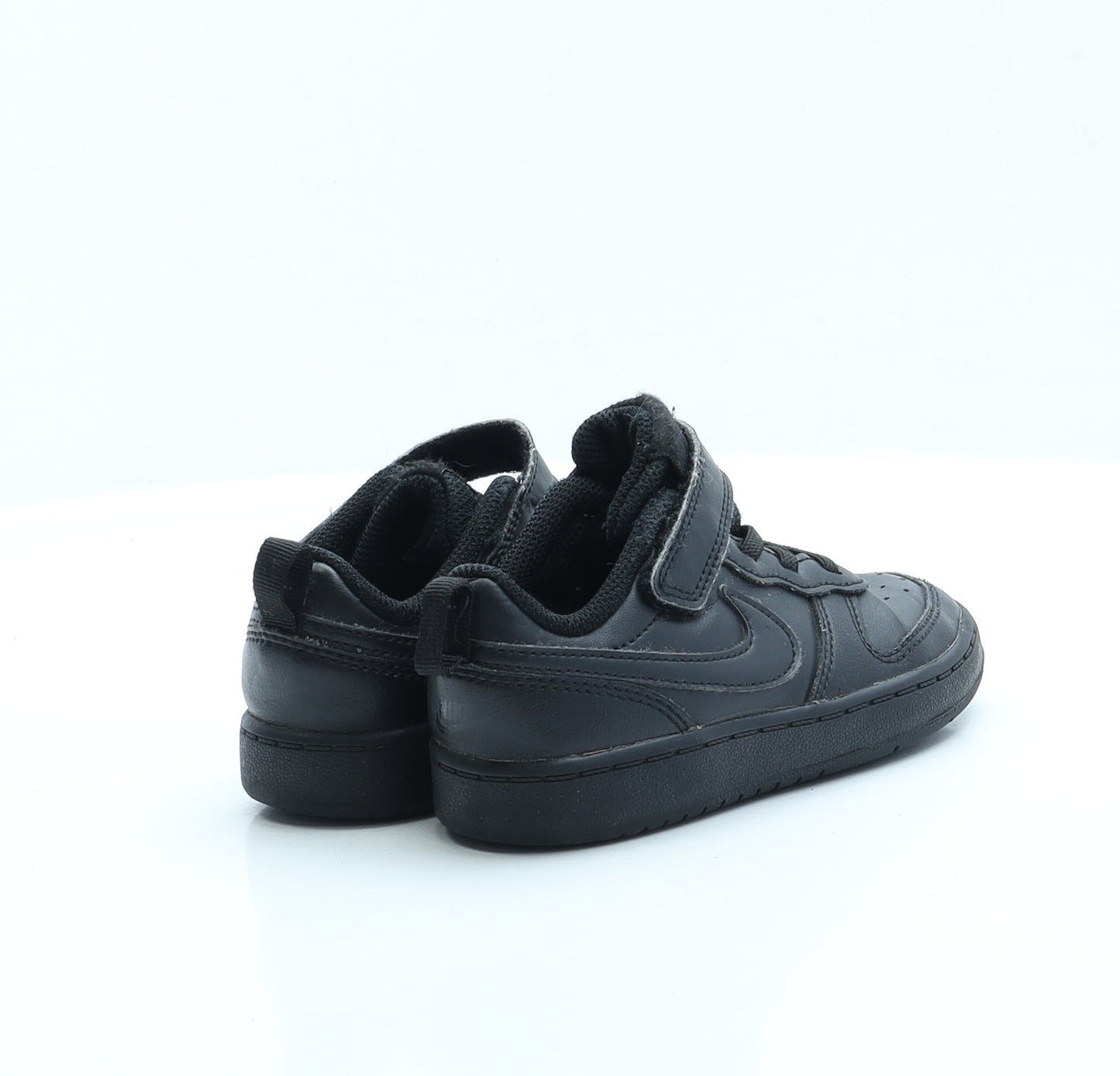 Nike Boys Black Faux Leather Trainer UK 8.5 - Air Force