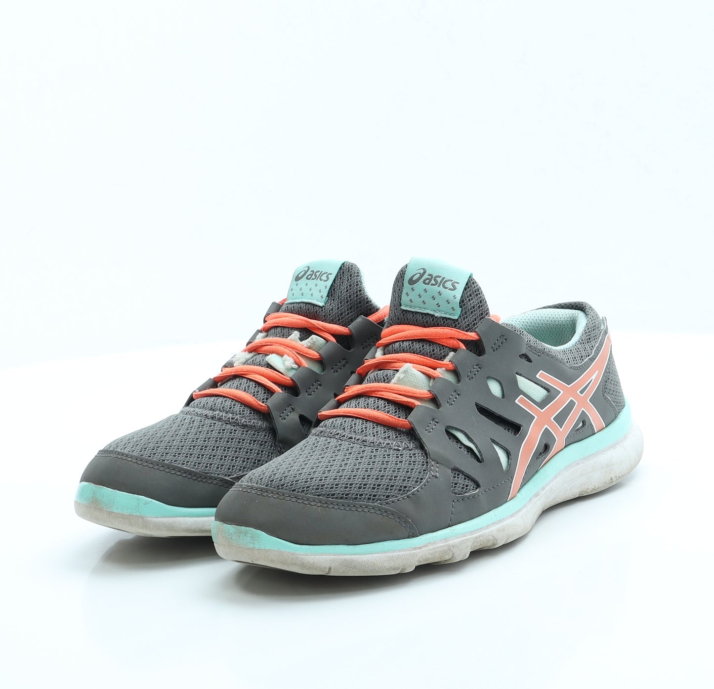 ASICS Womens Grey Fabric Trainer UK 5 US 7