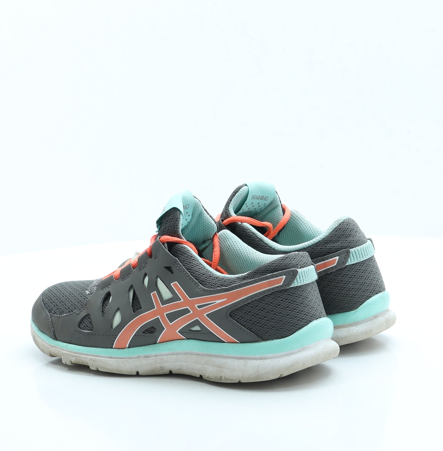 ASICS Womens Grey Fabric Trainer UK 5 US 7