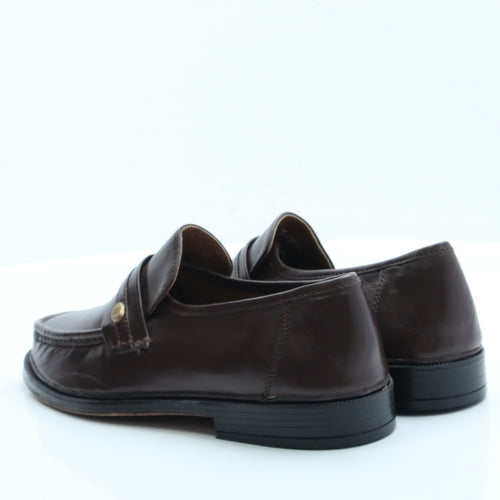 Clifford James Mens Brown Faux Leather Loafer Casual UK 7