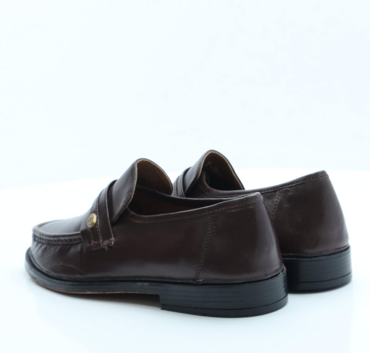 Clifford James Mens Brown Faux Leather Loafer Casual UK 7