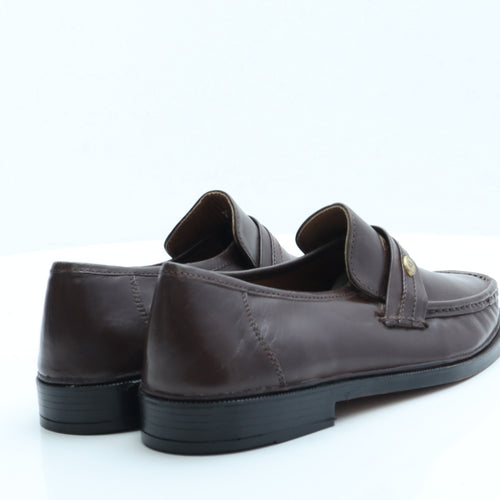 Clifford James Mens Brown Faux Leather Loafer Casual UK 7