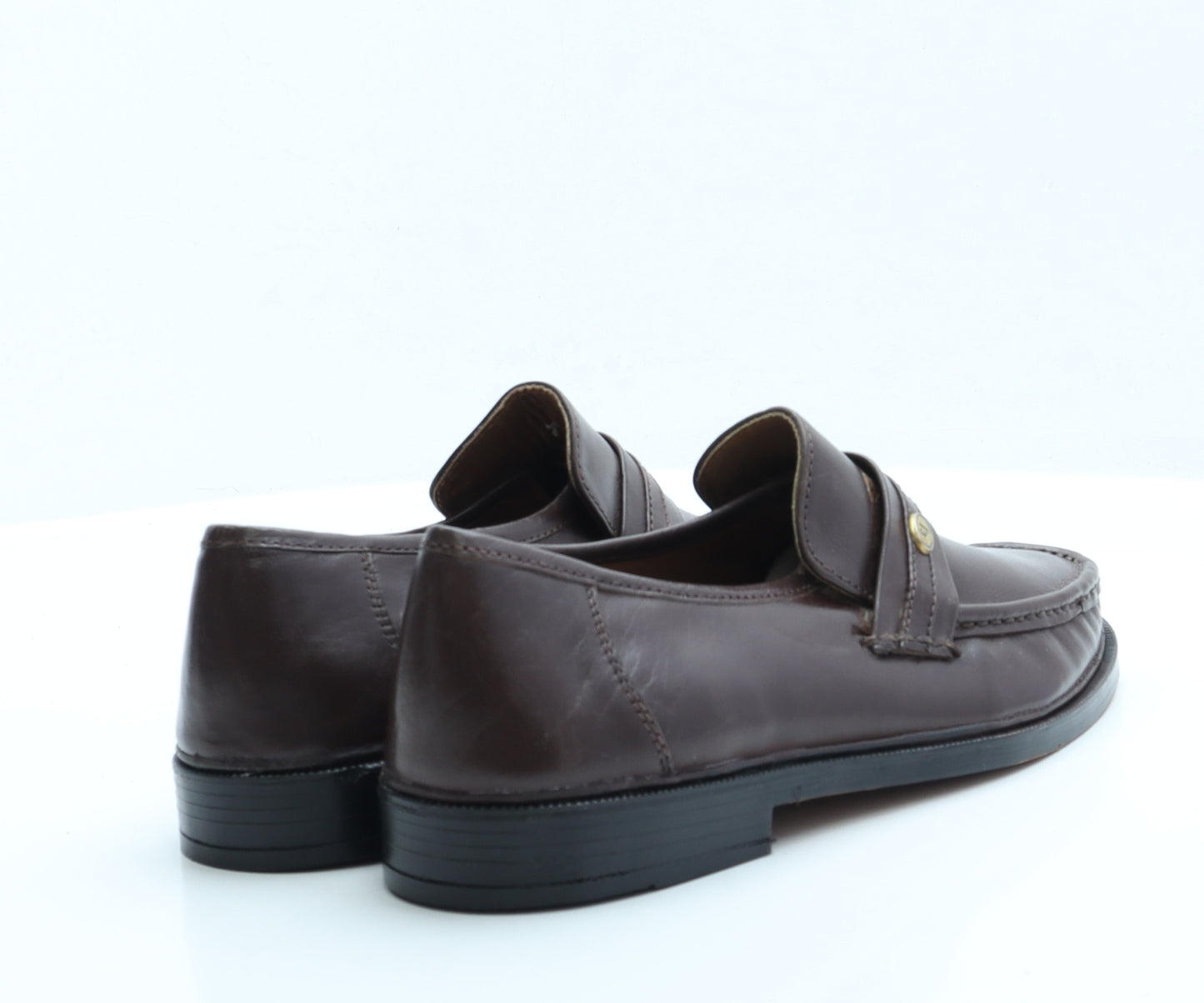 Clifford James Mens Brown Faux Leather Loafer Casual UK 7