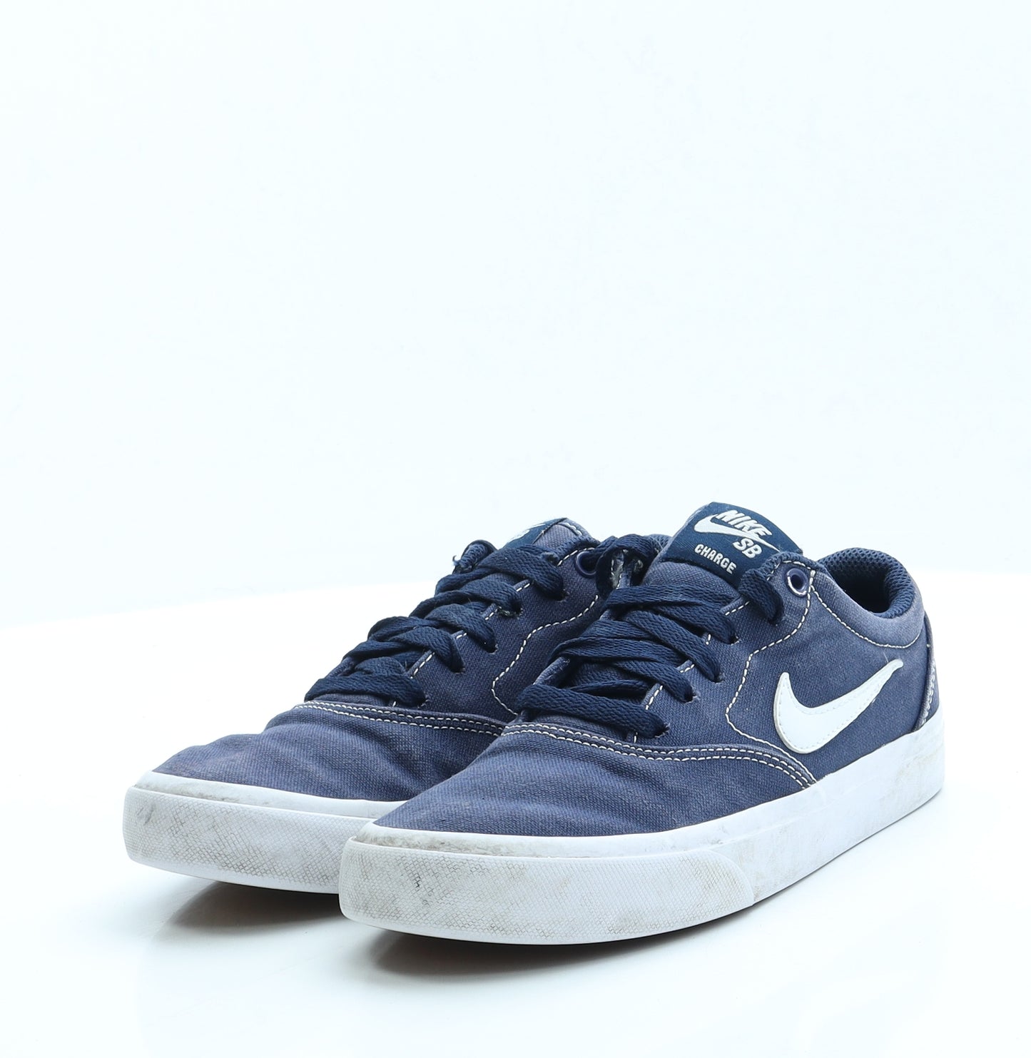 Nike Boys Blue Fabric Trainer UK 4