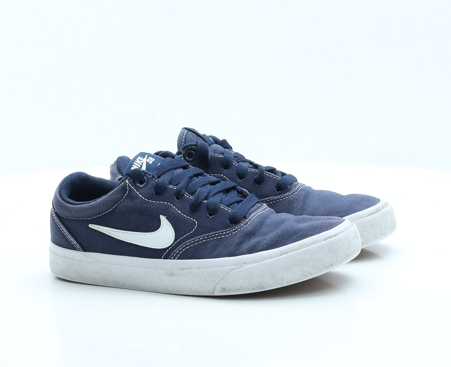 Nike Boys Blue Fabric Trainer UK 4