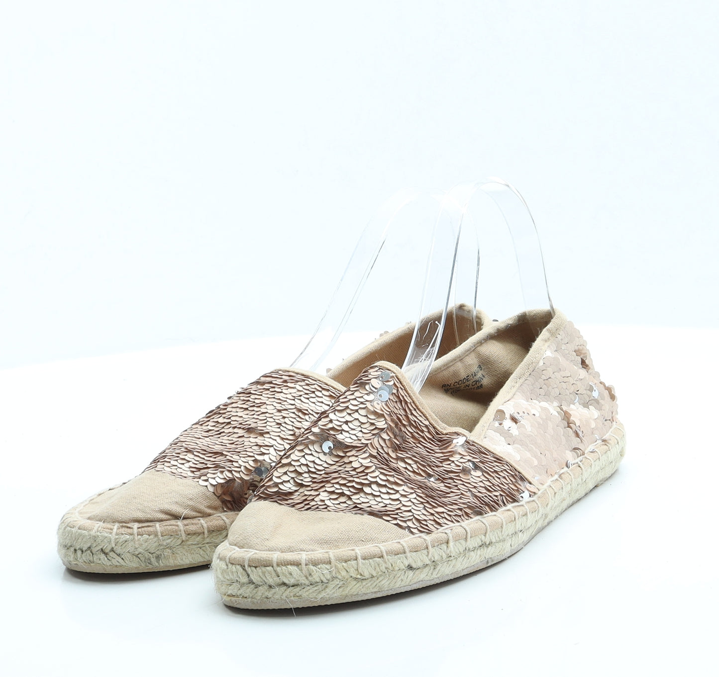 Primark Womens Pink Polyester Espadrille Sandal UK 7