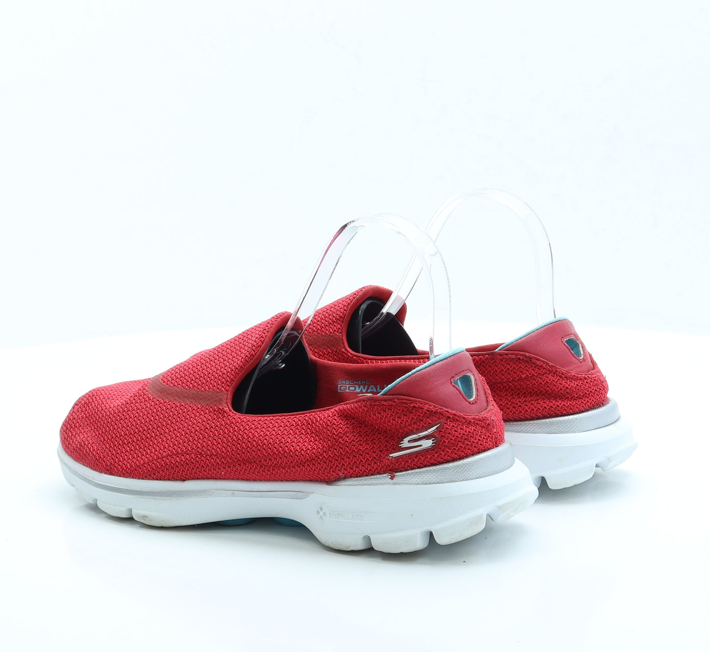 Skecher Womens Red Polyester Trainer UK 8 EUR 41 US 11
