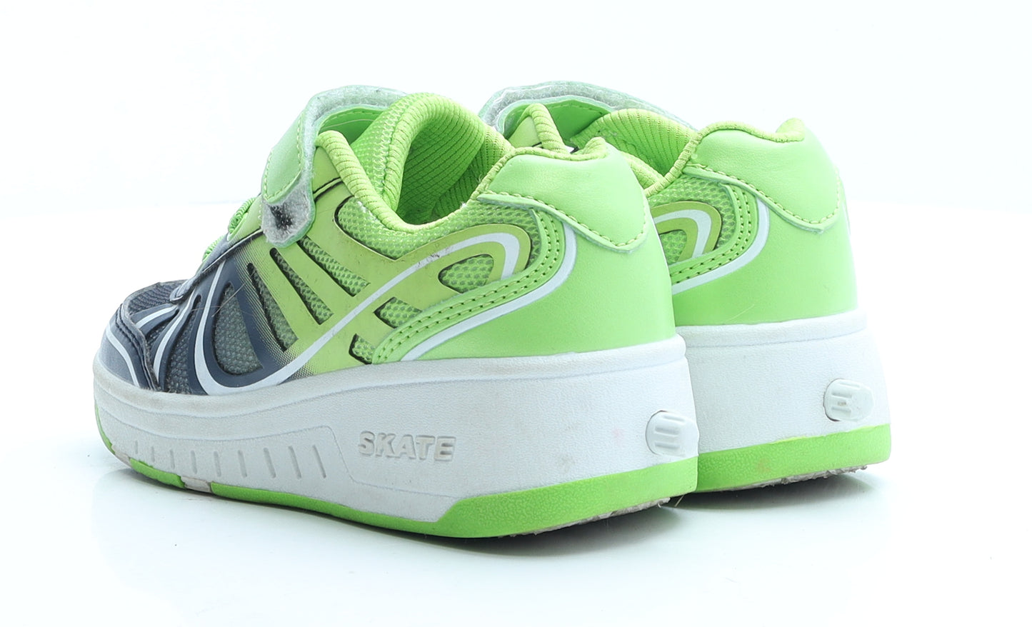 Skate Boys Green Colourblock Polyester Trainer UK 11.5 EUR 29