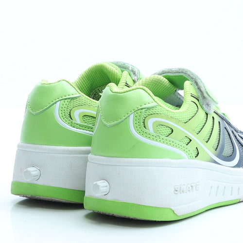 Skate Boys Green Colourblock Polyester Trainer UK 11.5 EUR 29