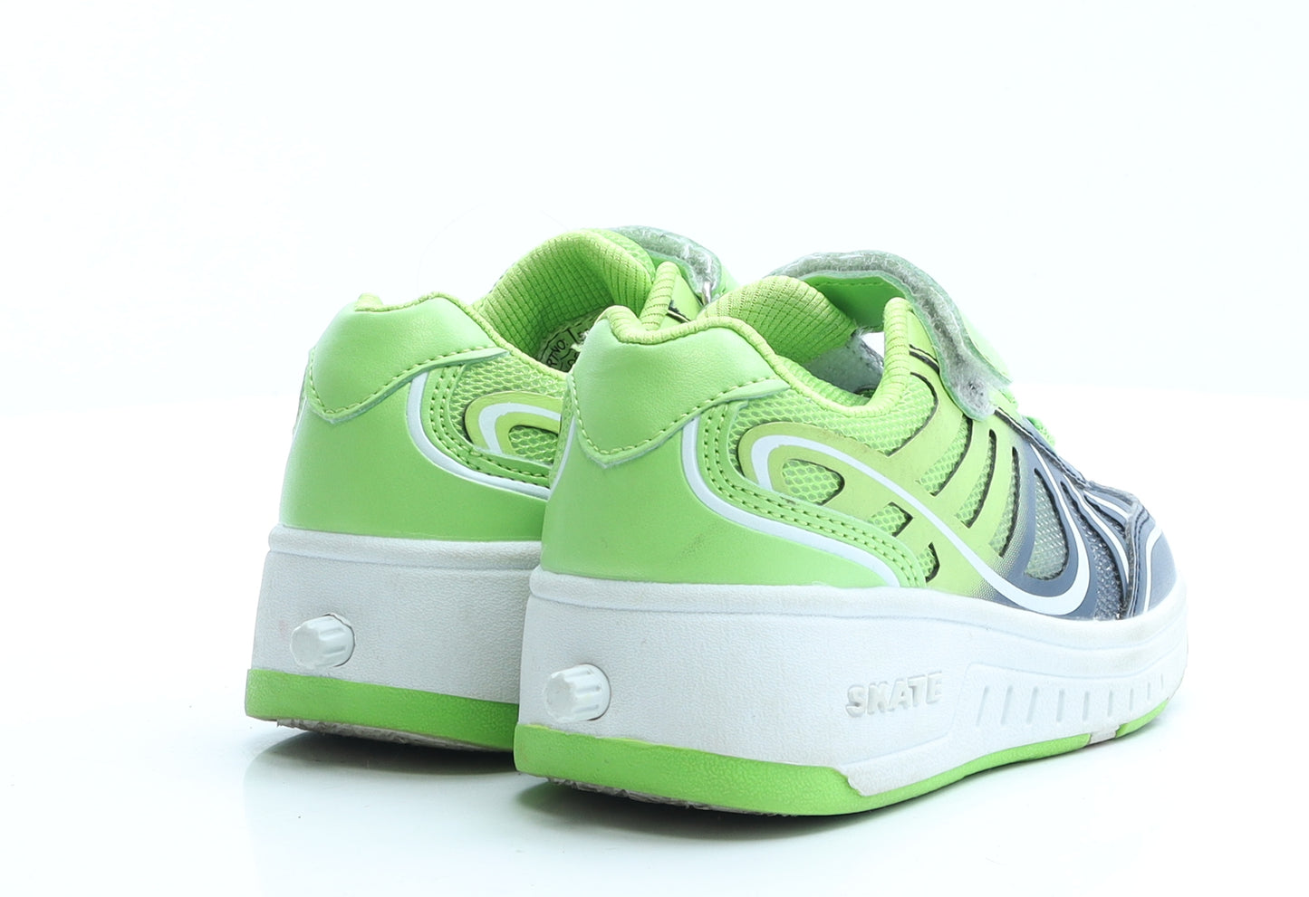 Skate Boys Green Colourblock Polyester Trainer UK 11.5 EUR 29