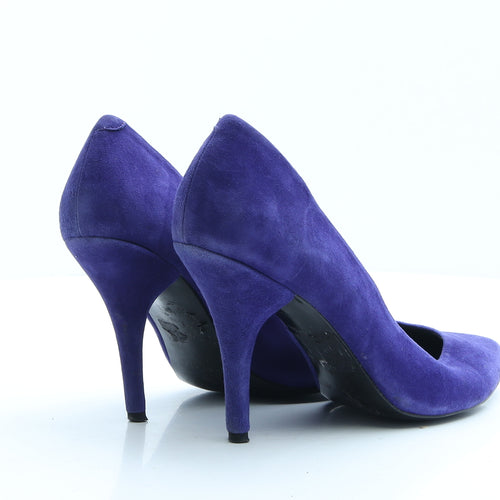 Faith Womens Purple Polyester D'Orsay Heel UK 6 EUR 39
