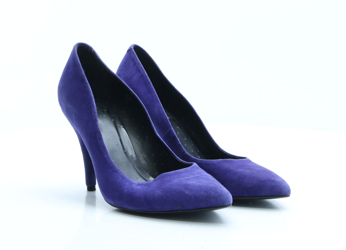 Faith Womens Purple Polyester D'Orsay Heel UK 6 EUR 39