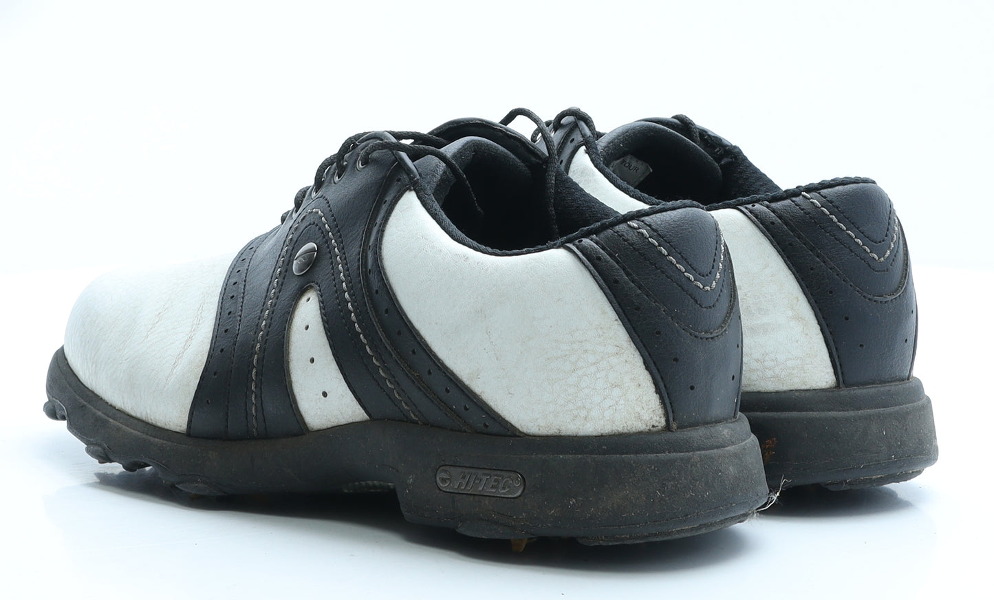 V-Lite Mens White Colourblock Leather Trainer UK 9 EUR 43 - Golf Boots