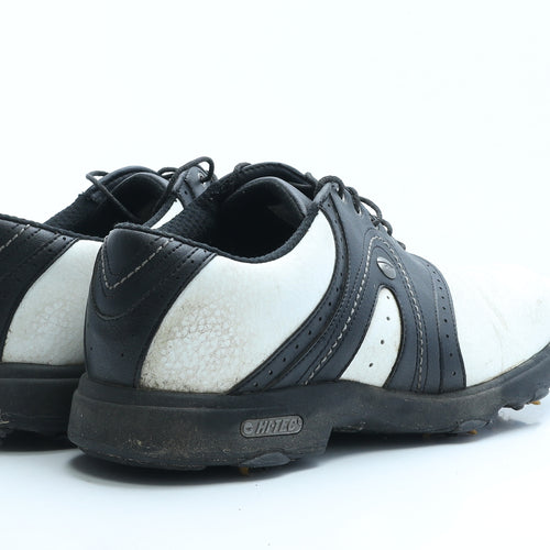 V-Lite Mens White Colourblock Leather Trainer UK 9 EUR 43 - Golf Boots