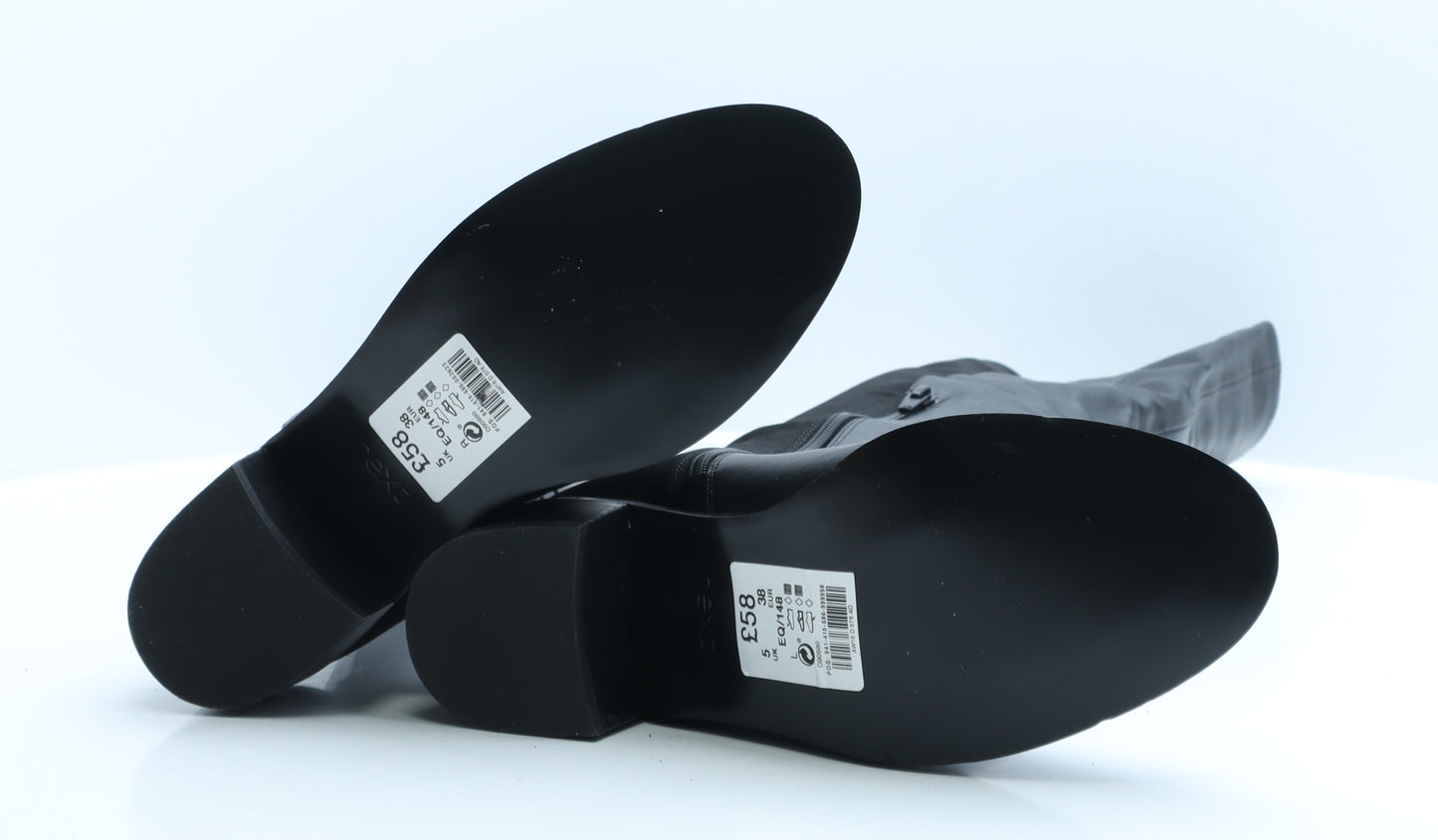 NEXT Womens Black Polyamide Slip On Boot UK 5 EUR 38