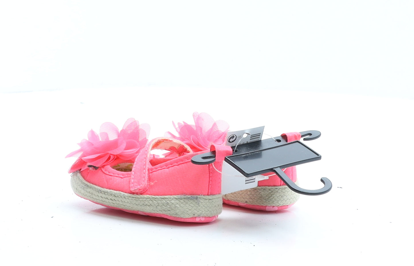 NEXT Girls Pink Polyester Espadrille Sandal UK 3