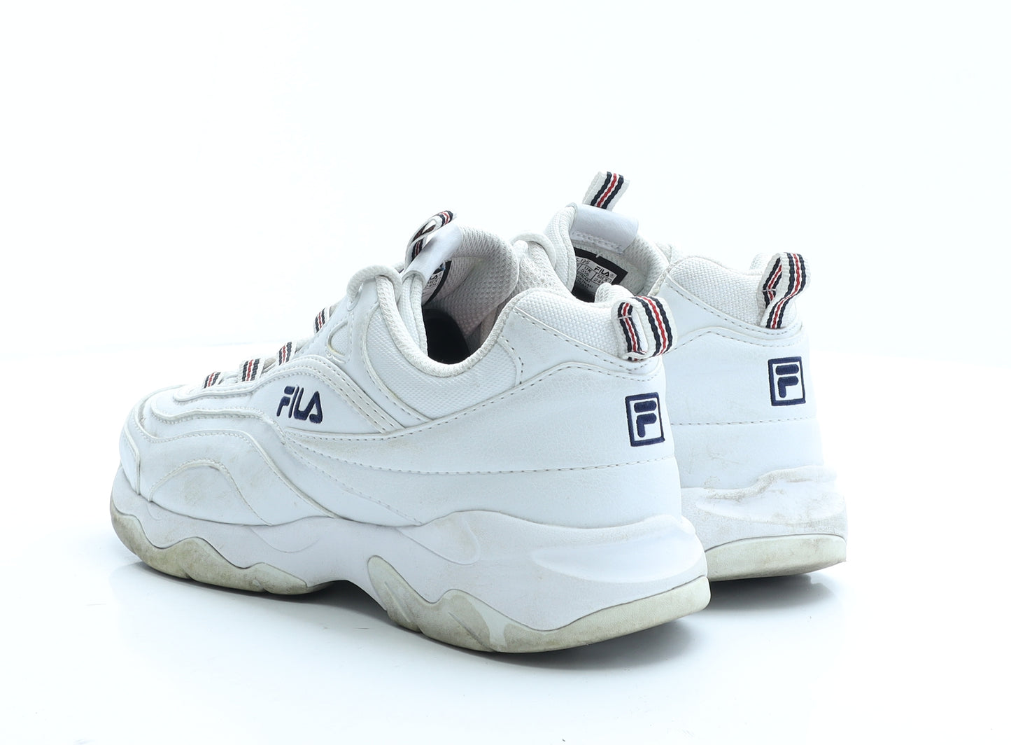 FILA Womens White Polyester Trainer UK 5.5 EUR 39