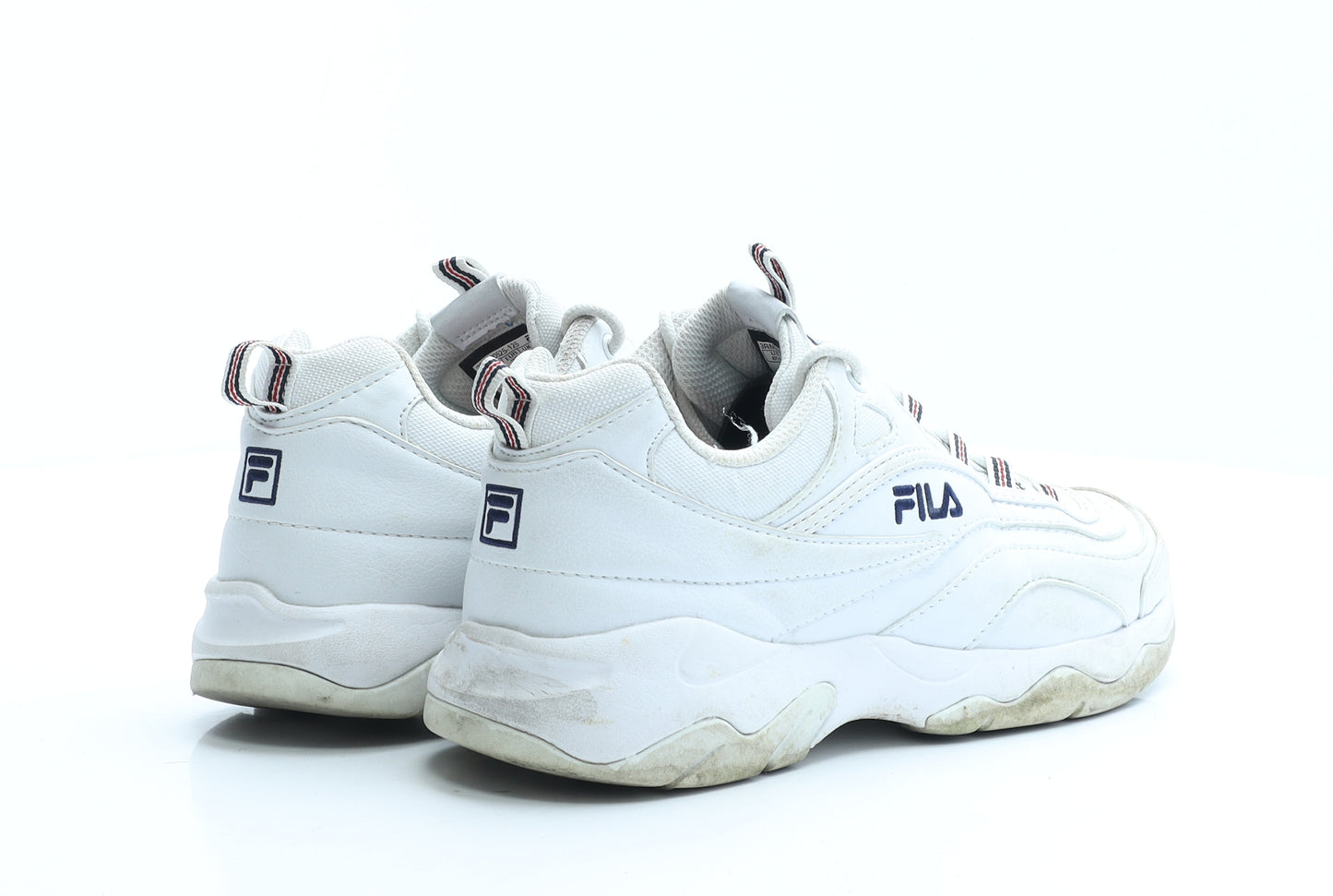 FILA Womens White Polyester Trainer UK 5.5 EUR 39