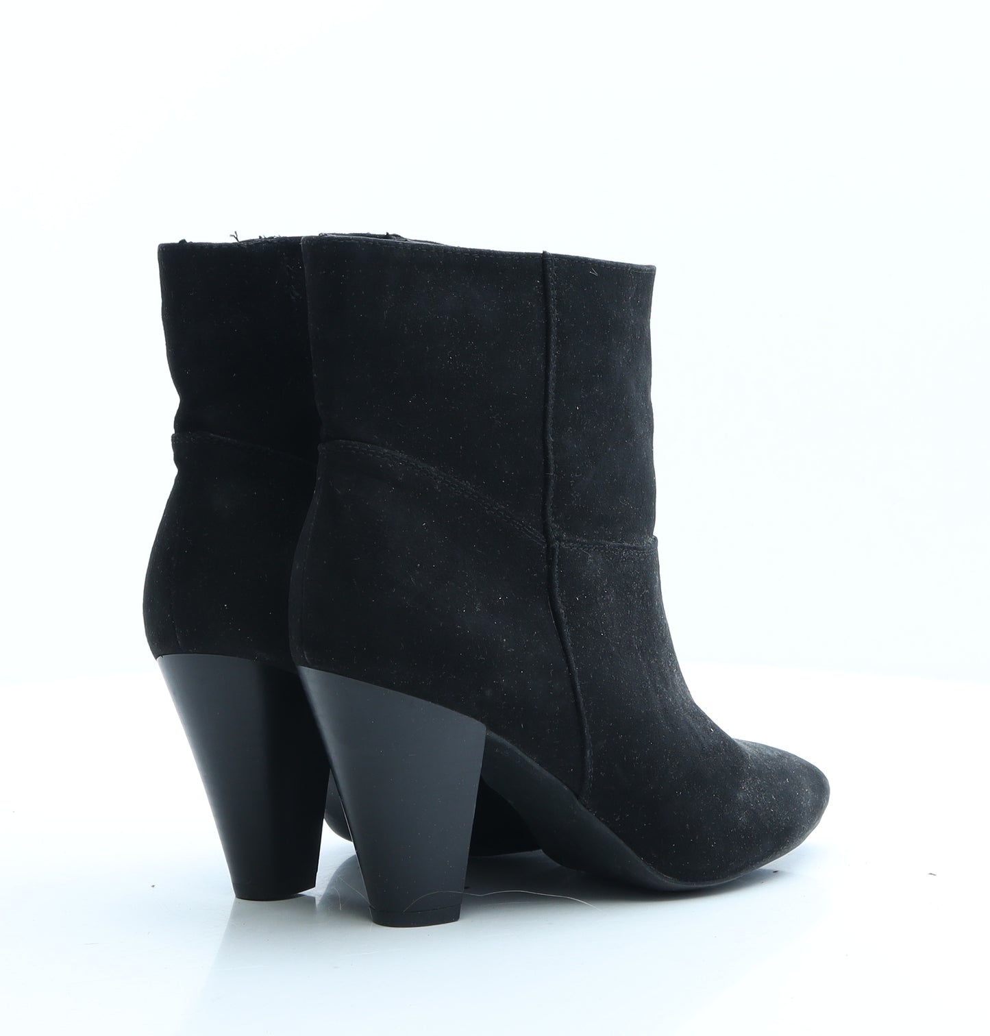 Papaya Womens Black Polyester Biker Boot UK 6 EUR 39