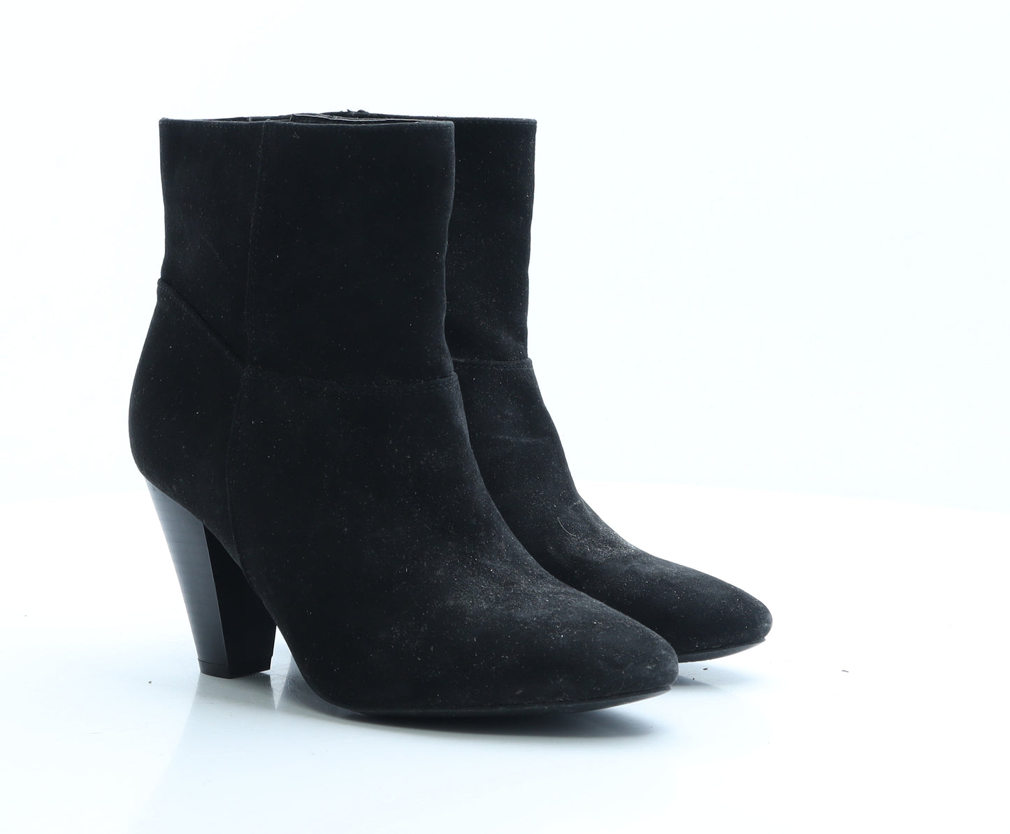 Papaya Womens Black Polyester Biker Boot UK 6 EUR 39