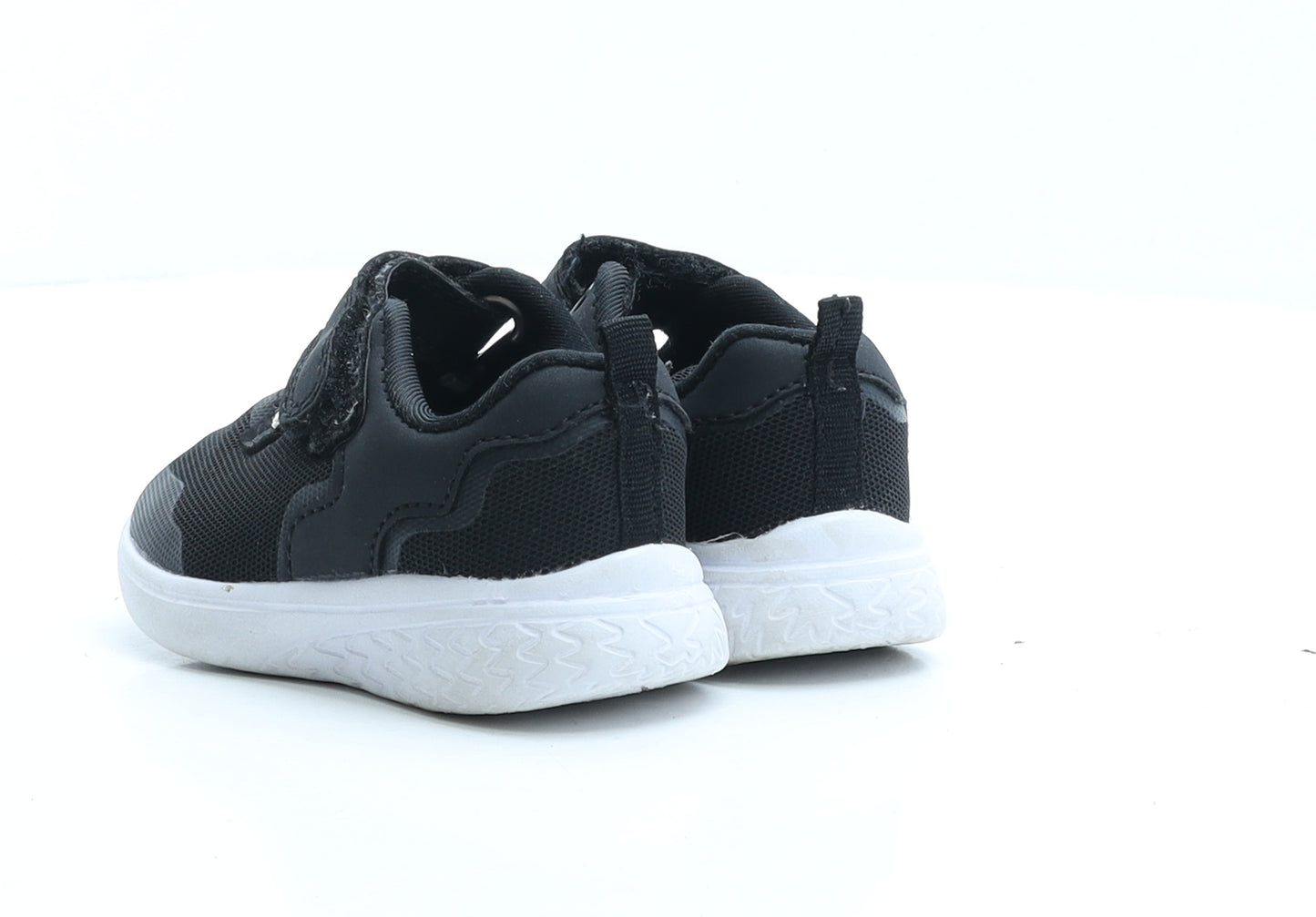 George Boys Black Polyester Trainer UK 4 EUR 21 - First Walks