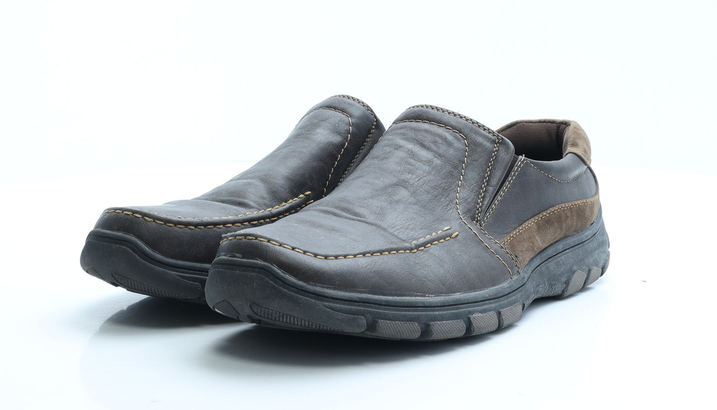 Cushion Walk Mens Brown Faux Leather Loafer Casual UK 11 EUR 45
