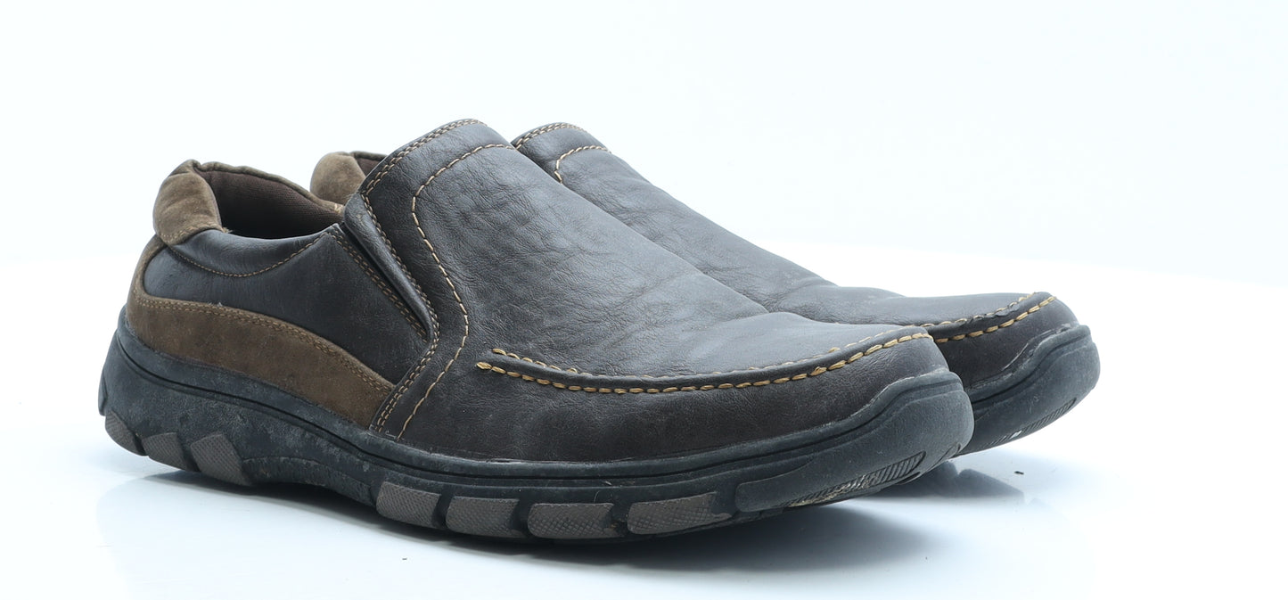 Cushion Walk Mens Brown Faux Leather Loafer Casual UK 11 EUR 45