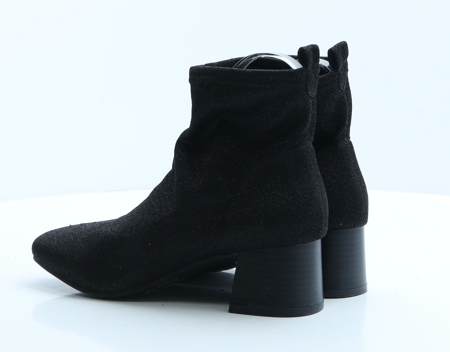 Primark Womens Black Polyester Bootie Boot UK 4 EUR 37