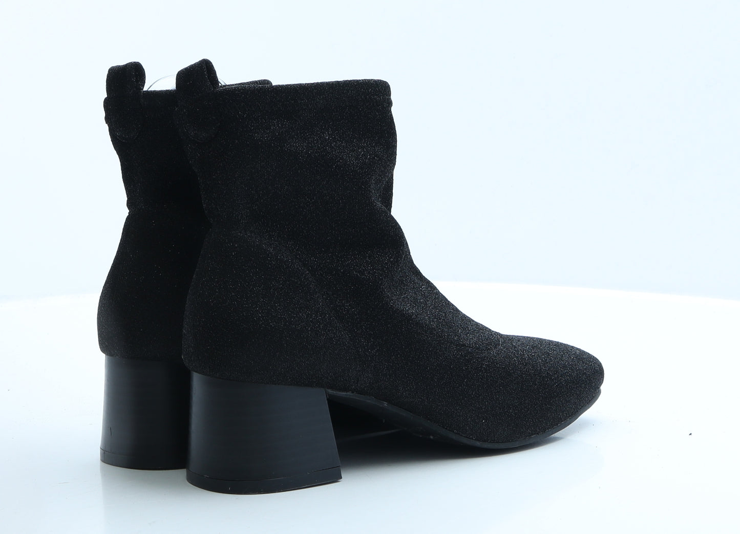 Primark Womens Black Polyester Bootie Boot UK 4 EUR 37