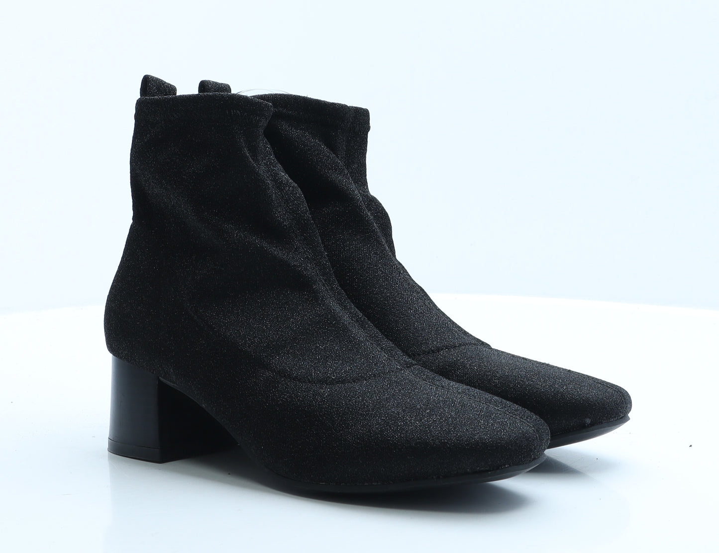 Primark Womens Black Polyester Bootie Boot UK 4 EUR 37