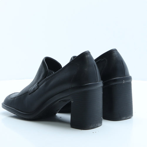 Clarks Womens Black Polyester Court Heel UK 5.5 EUR 38.5