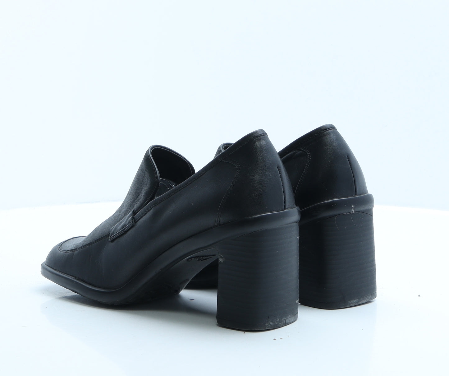 Clarks Womens Black Polyester Court Heel UK 5.5 EUR 38.5