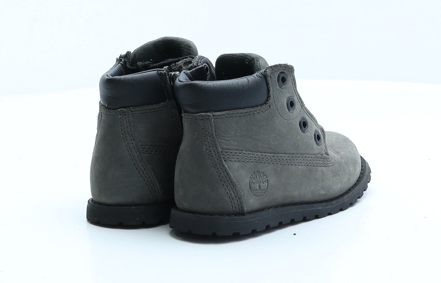 Timberland Boys Grey Faux Suede Combat Boot UK 7.5 EUR 25