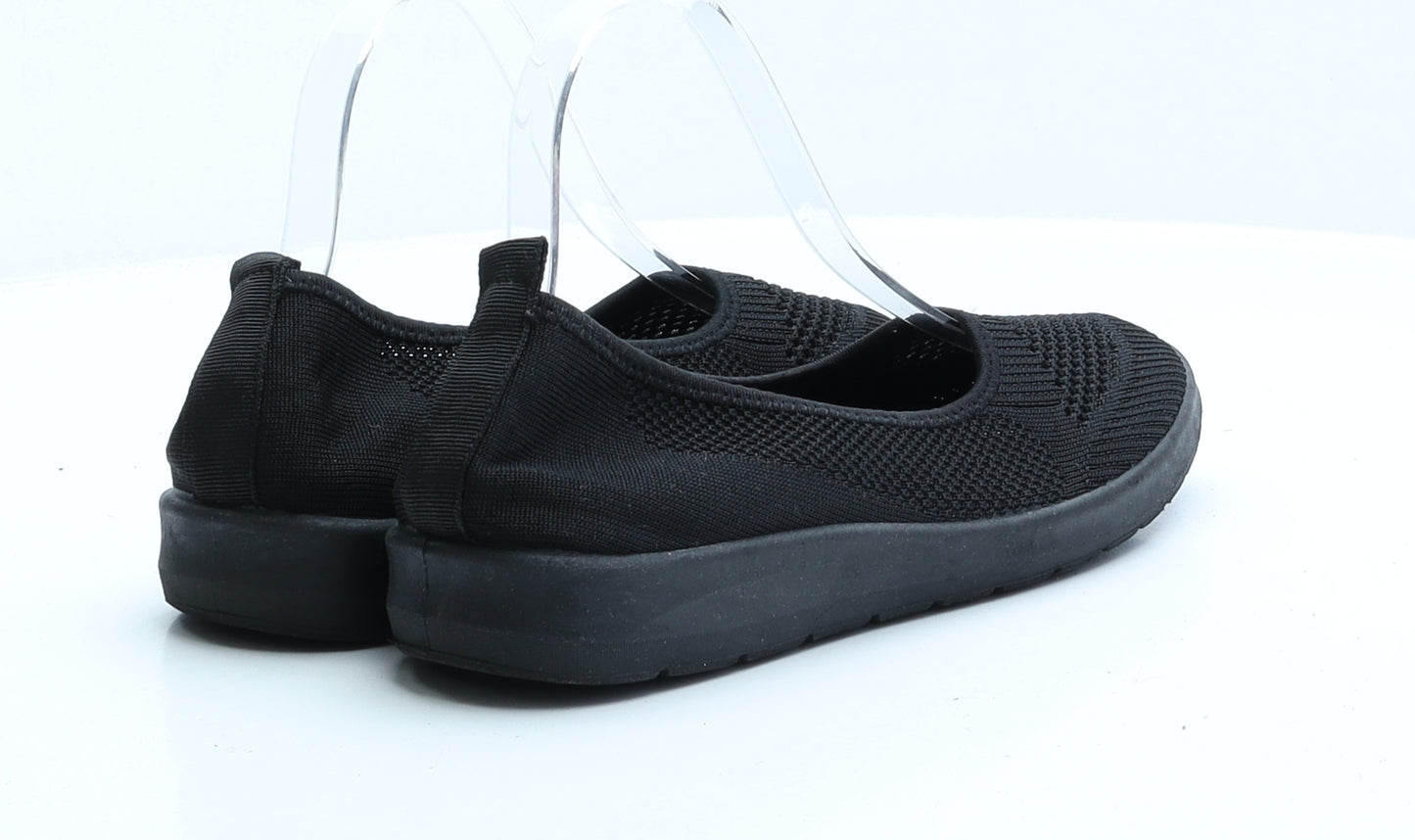 Lilley Womens Black Polyester Flat UK 6 39