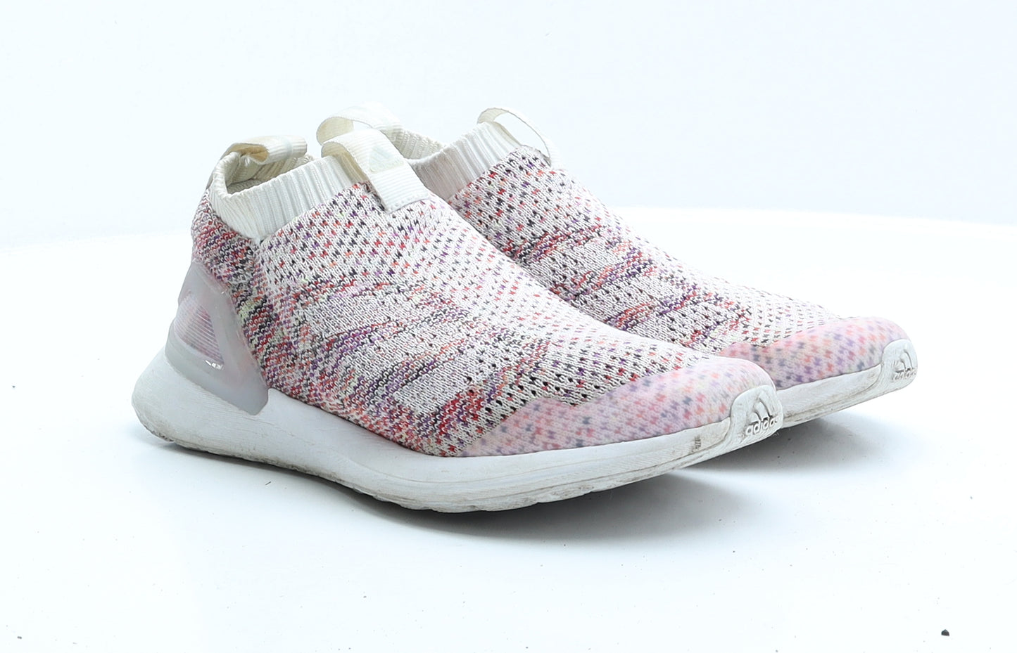 adidas Womens Multicoloured Striped Polyester Trainer UK 3.5 EUR 36