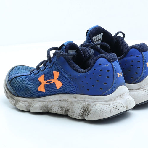 Under armour Boys Blue Polyester Trainer UK 13 EUR 31