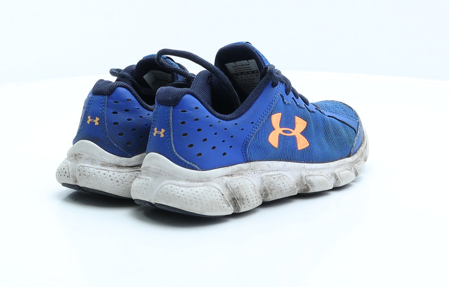 Under armour Boys Blue Polyester Trainer UK 13 EUR 31