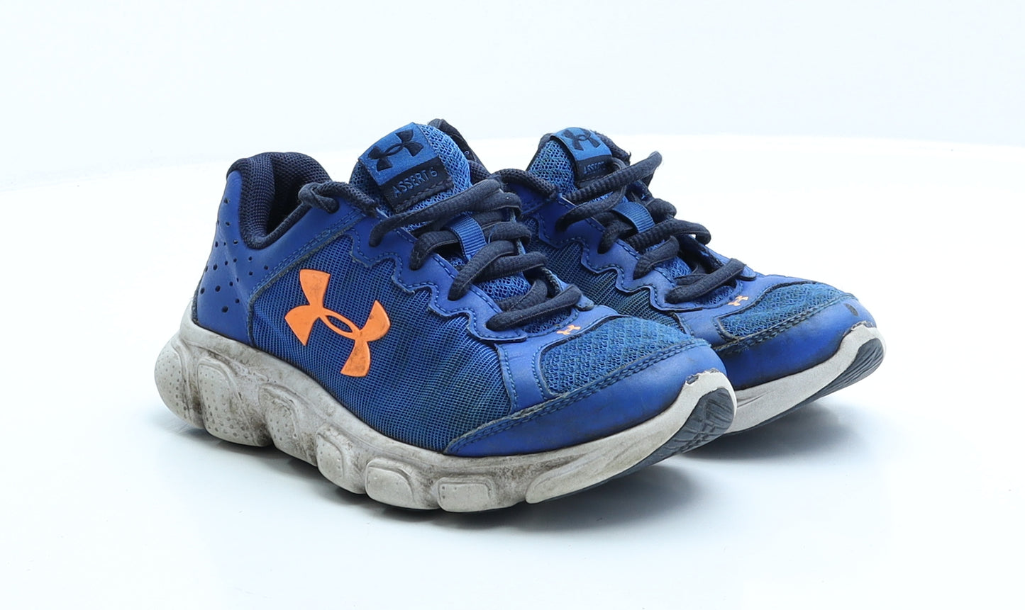Under armour Boys Blue Polyester Trainer UK 13 EUR 31