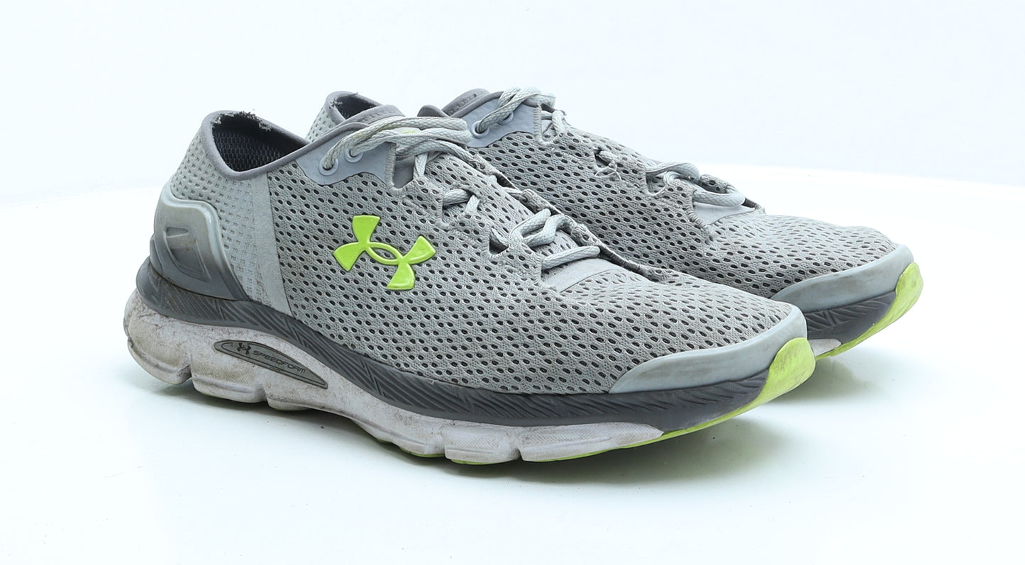 Under armour Mens Grey Polyester Trainer UK 9.5 EUR 44