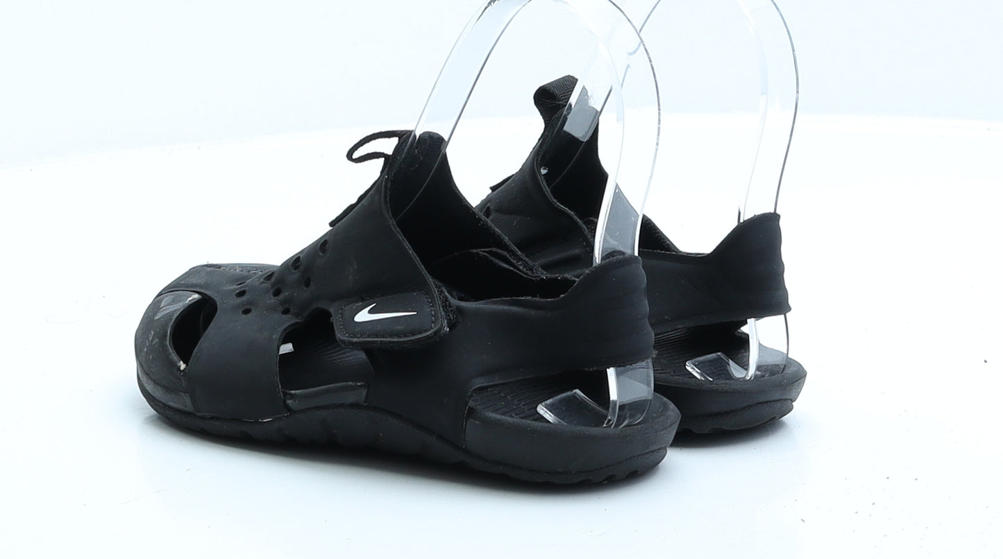 Nike Boys Black Rubber Sandal UK 11.5