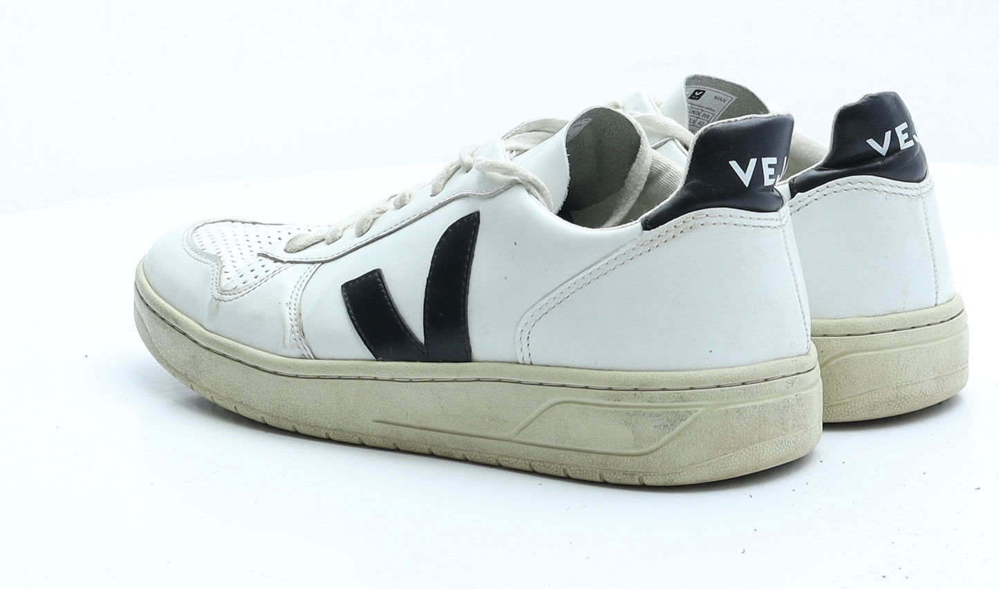 Veja Womens White Leather Trainer UK 10 EUR 44